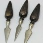 Antique 3pc Sterling Silver Corn Cob Holders Figural Ear of Corn