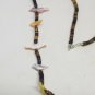 Vintage Zuni 28" Native American Sterling MOP Bird Fetish Heishi Shell Necklace