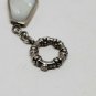 Sterling Silver Multistone Link Freeform Cabochon Bracelet *missing stone*