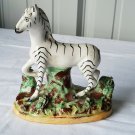 Antique Old Staffordshire Ware Zebra Hand Painted Figurine *Please Read*