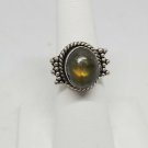 Sterling Silver Handmade Labradorite Ring Size 5.5
