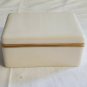Vintage 1930's Lenox Ivory China Porcelain Jewelry Box With Gold Trim