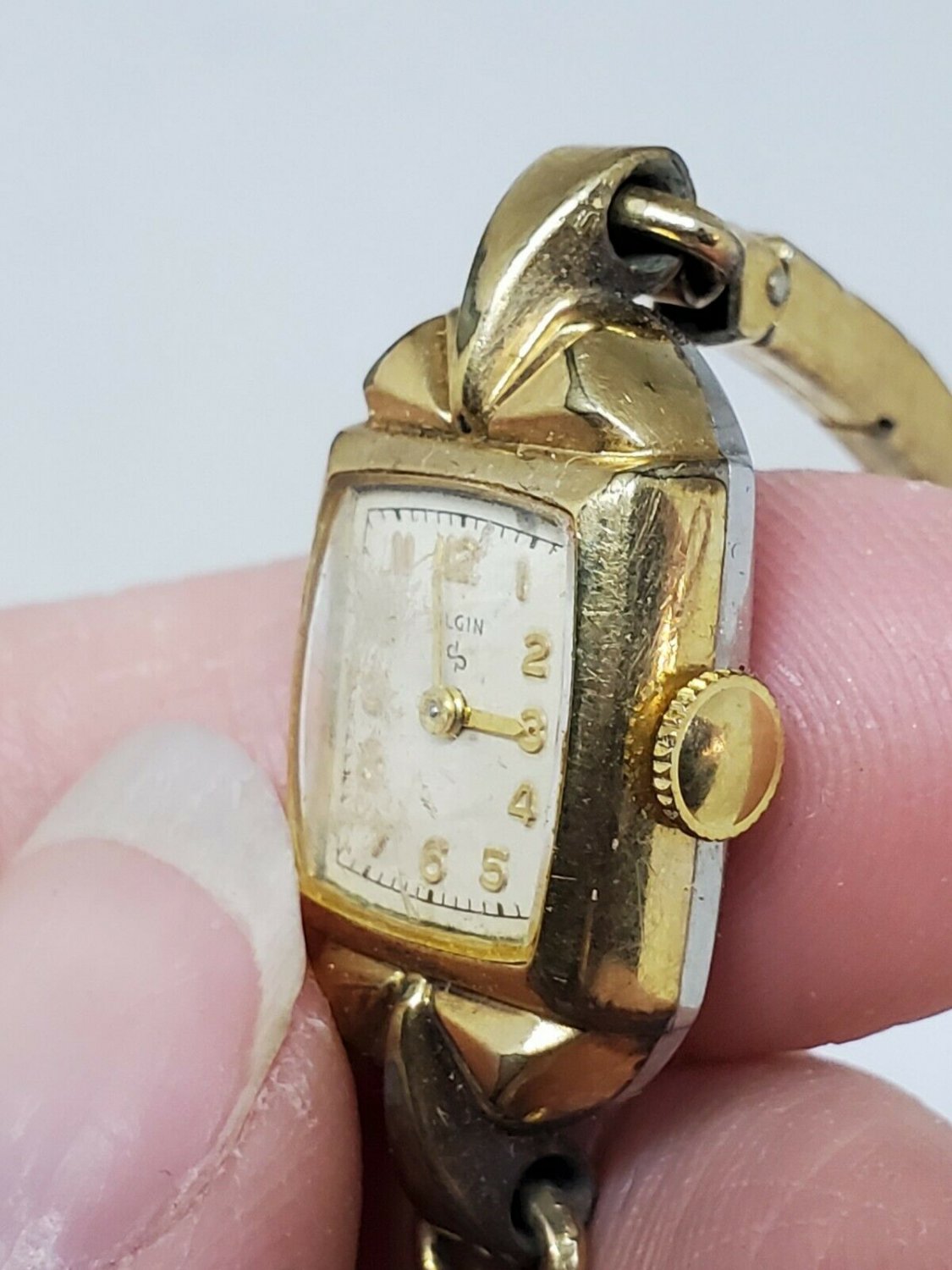 Vintage 1950s Elgin Ladies watch 10K RGP Bezel