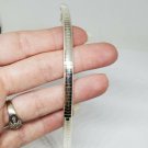 Sterling Silver Italy Omega Chain Bracelet 7" 5.8mm