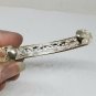 Sterling Silver Open Scrollwork Floral Filigree Cuff Bracelet Rhodium Plated