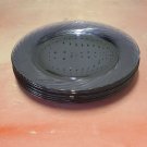 6pc Vintage Pyrex Festiva Purple Amethyst Glass Swirl Edge 12" Charger Plates