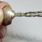 Antique Watson Co Sterling Silver Open Salts With Filigree Flower Accent & Spoon