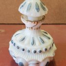 Antique Victorian Translucent Glass Hand Painted Perfume Bottle