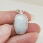Handmade Sterling Silver Oval Moonstone Pendant Wire Bezel Open Back