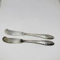 Vtg c1940 Gorham Lyric Sterling Silver Mid-Century Modern Pair Of Butter Knives