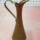 Antique Small Imperial Russian Brass Hammered Texture Ewer Pitcher Stamped