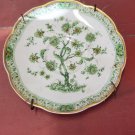 Antique Haviland Limoges Bonneval Green Flowering Tree Scalloped Display Saucer