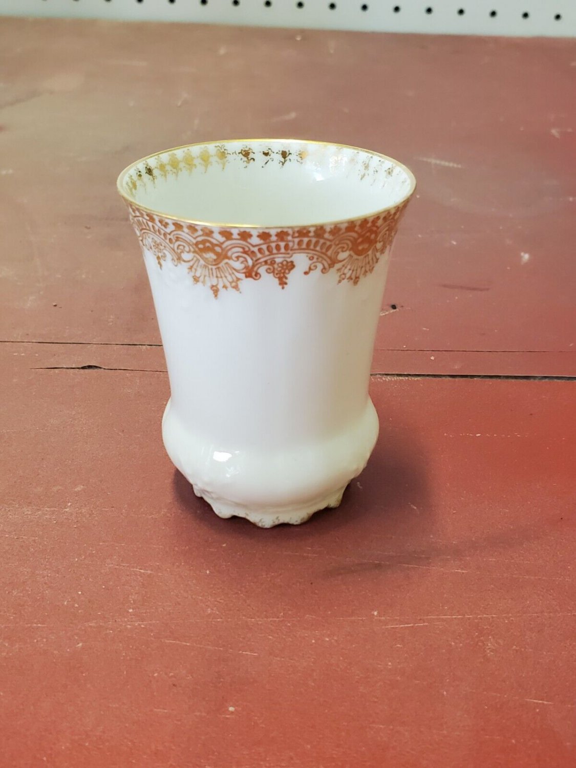 Antique Biarritz Limoges France Porcelain Teacup Gold Filigree Accents