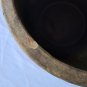 Antique Primitive Large Salt Glazed Tan Stoneware Apple Butter Crock Or Planter