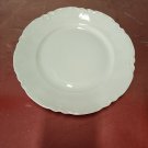 Vtg Haviland Limoges France Ranson White Porcelain Embossed Edge Dinner Plate