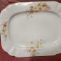 Antique Austria Yellow Flowers Rectangular Serving Platter