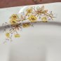 Antique Austria Yellow Flowers Rectangular Serving Platter