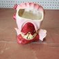 Vintage Lipper & Mann Bonnets & Bows Pink & Red Lady Head Vase