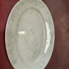 Antique 1924 Homer Laughlin White Ironstone Oval Meat Or Serving Platter 13x9
