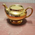 Vintage Homer Laughlin Eggshell Nautilus L44N5 Warranted 22k Gold Flower Teapot