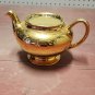 Vintage Homer Laughlin Eggshell Nautilus L44N5 Warranted 22k Gold Flower Teapot