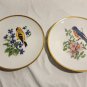 Vintage Pair Schumann Arzberg Bavaria  E&R Transferware Birds & Flowers Plate