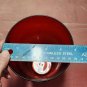 Vintage 1950's Ruby Red Unmarked Tall Cylinder Vase 8"