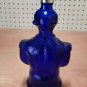Vintage Charles Jacquin Cobalt Blue Figural George Washington Liquor Bottle