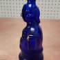 Vintage Charles Jacquin Cobalt Blue Figural George Washington Liquor Bottle