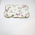 Antique Haviland Co Limoges France Pink Roses Gold Filigree Porcelain Ring Tray