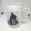 Vintage 1985 Norman Rockwell Museum Looking Out To Sea Porcelain Coffee Mug