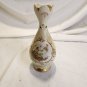 Vintage Ardalt Japan White Porcelain Hand Painted Moriage Vase Floral Garden