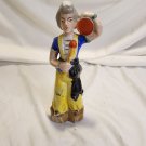 Vintage Occupied Japan Porcelain Man In Yellow Pants With Drum Figurine