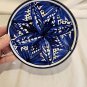 Vintage Pascual Zorilla Spanish Hand Painted Blue Flower Porcelain Wall Plate