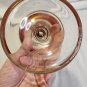 Vintage Bohemian Ruby Red Flash Etched Leaf & Grape Goblet