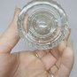 Vtg F.B. Rogers Sterling Silver Rim Lions Head Pressed Glass Toothpick Holder