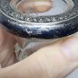 Vtg F.B. Rogers Sterling Silver Rim Lions Head Pressed Glass Toothpick Holder