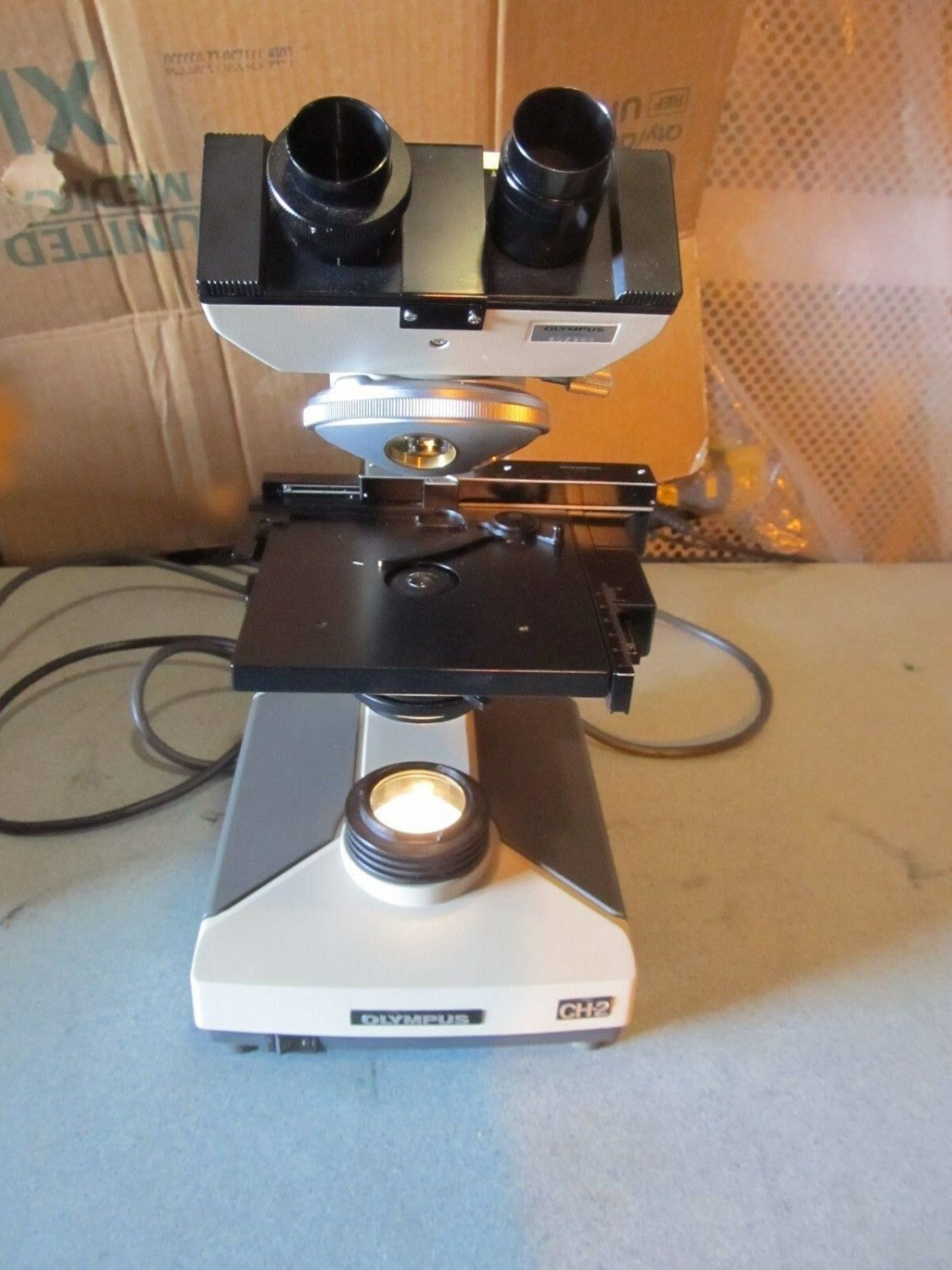 OEM olympus CH-2 binocular microscope (no objective lens)