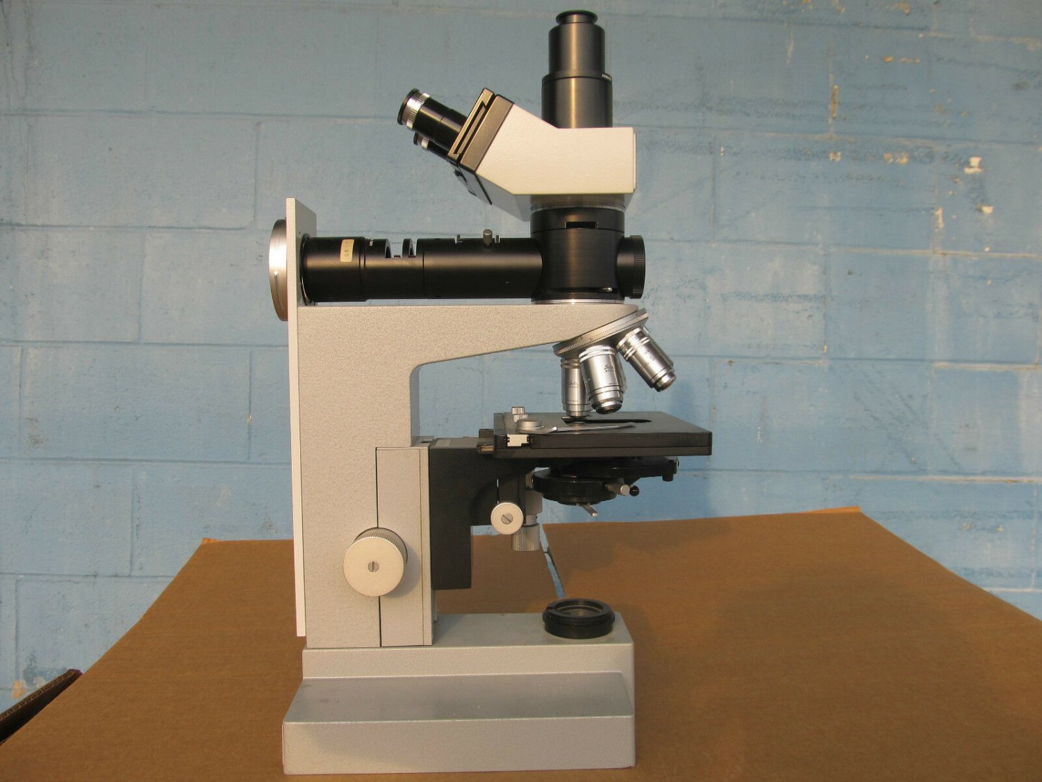 Genuine Leitz Wetzlar SM-LUX Microscope w/ lens Type 020-441.012 Made in Germany