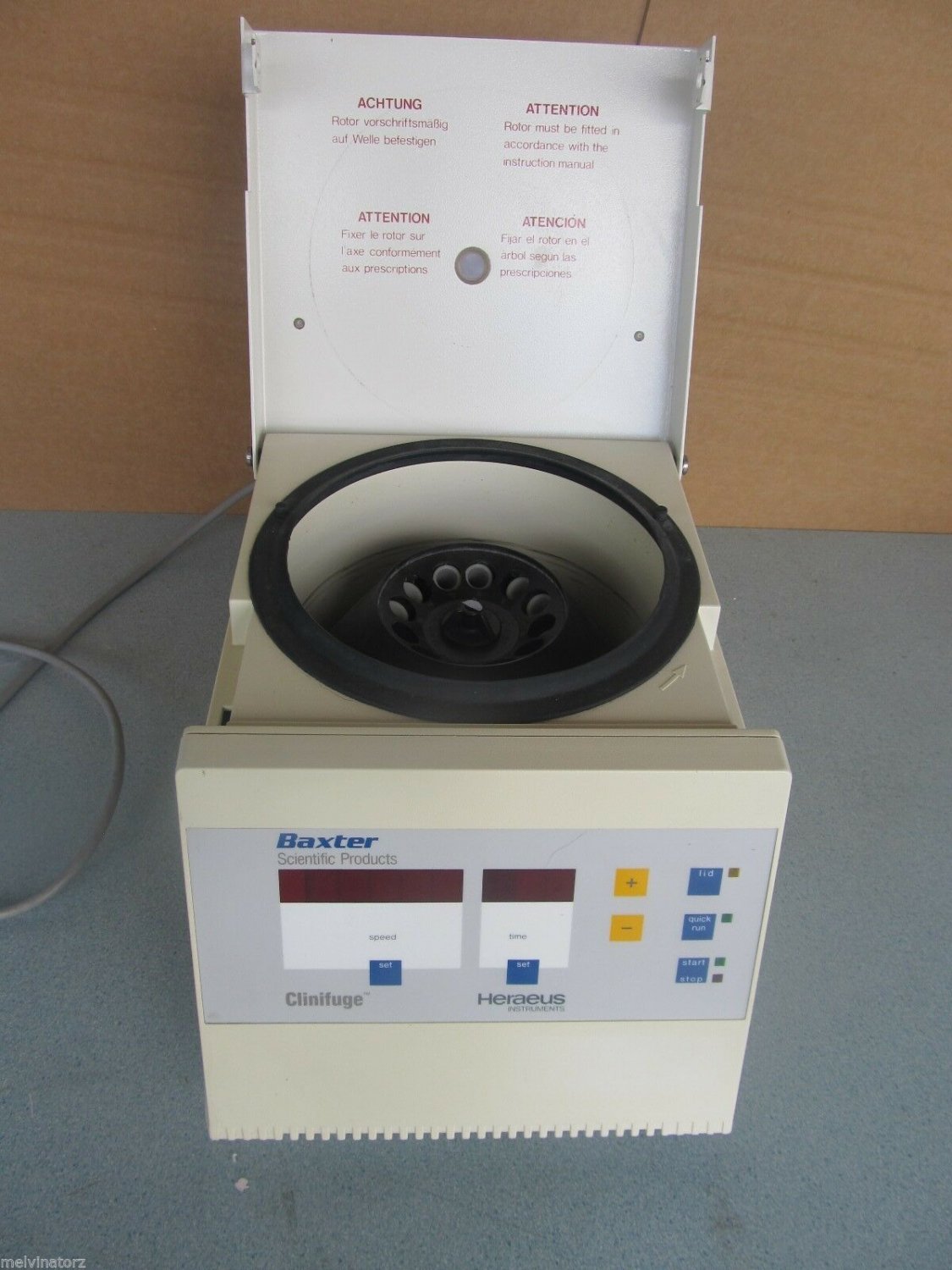 Baxter Heraeus Instruments  Clinifuge Centrifuge model: 3538 Voltage: 100-120V