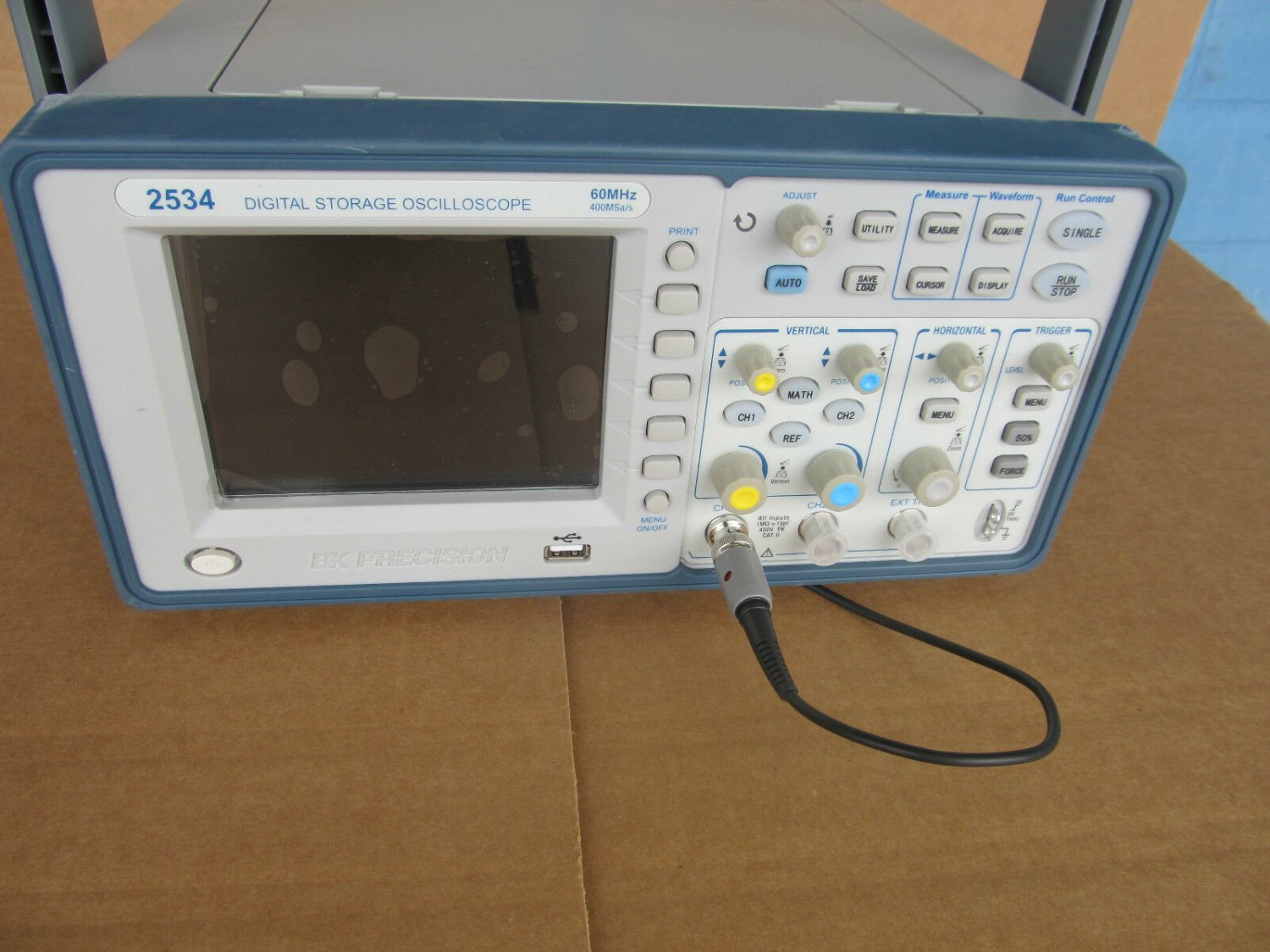 Genuine BK Precision Dual Trace Oscilloscope 2534 60 MHz 400MSaLs