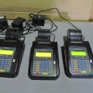 lot of 3 OEM hypercom T7 PLUS credit card terminal w/adapters
