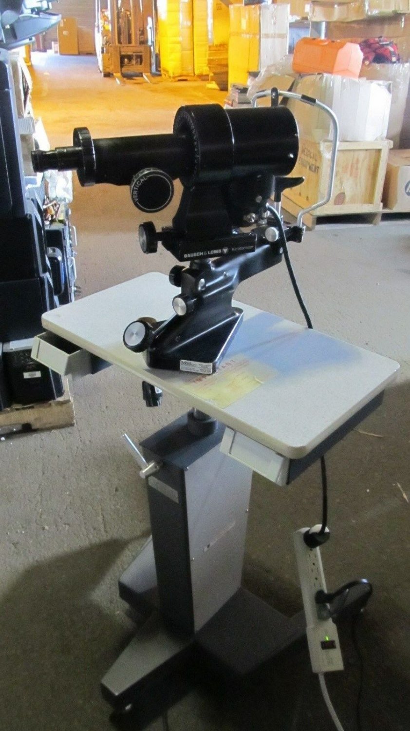 OEM bausch & lomb keratometer w/stand cat.no.71-21-35