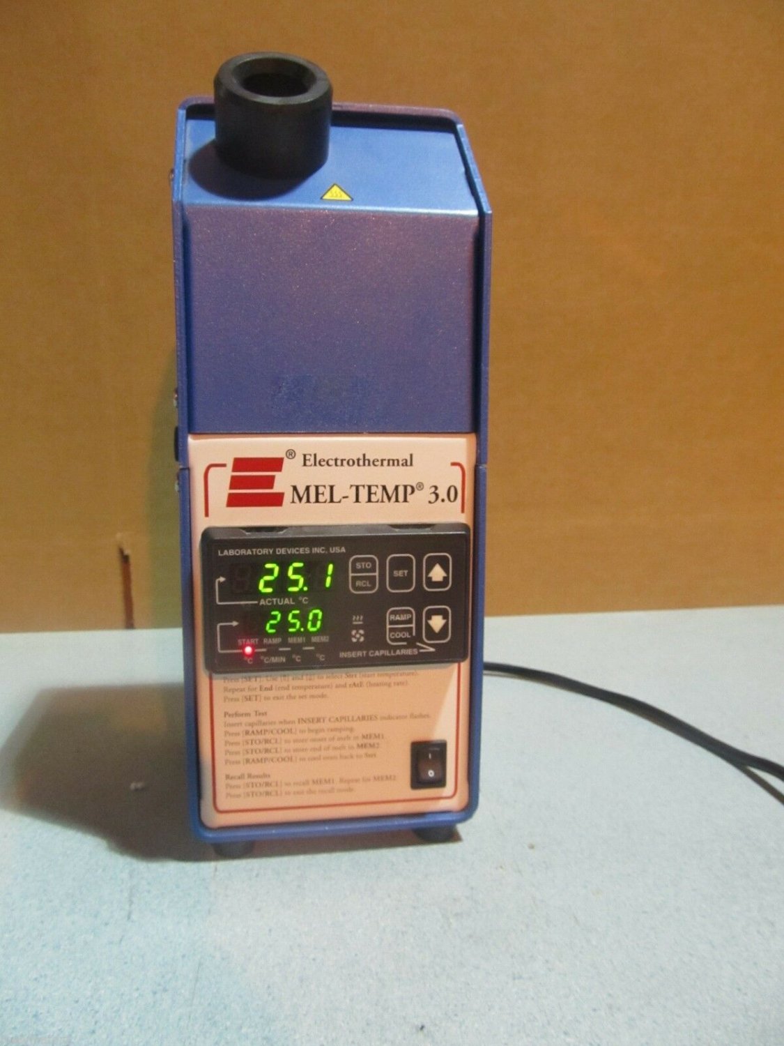 Genuine Barnstead Electrothermal Digital Mel-Temp 3.0 Model: 1401 working uints