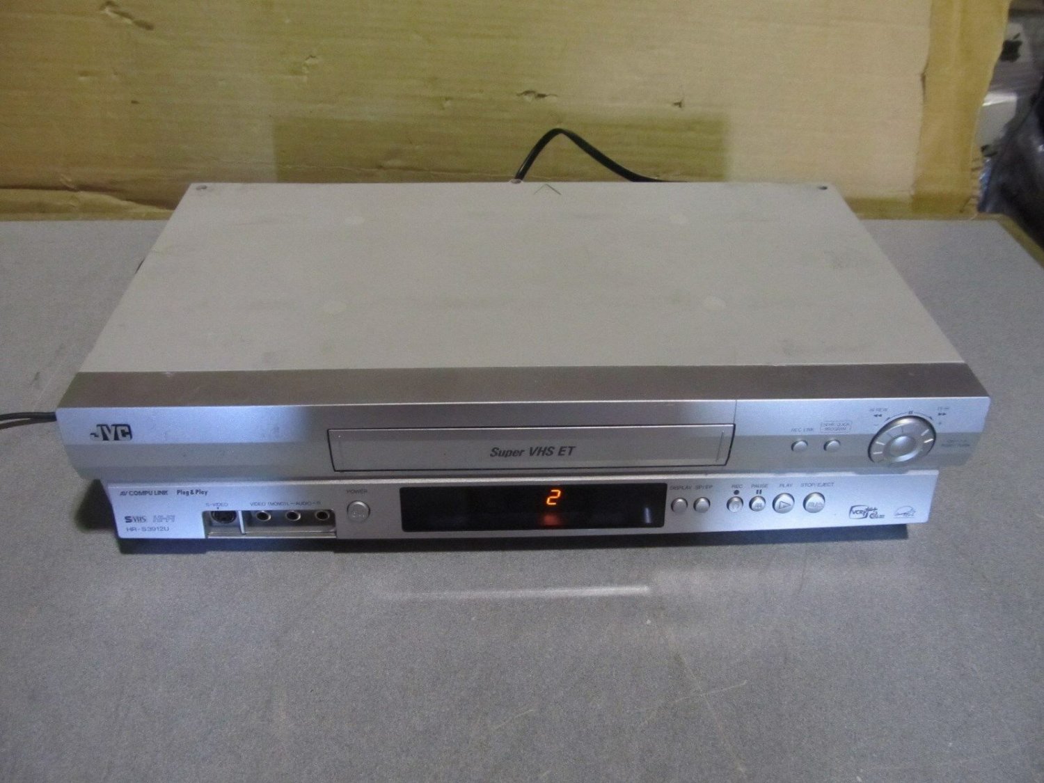 OEM JVC video cassette recorder model no. HR-S3912U  "used"