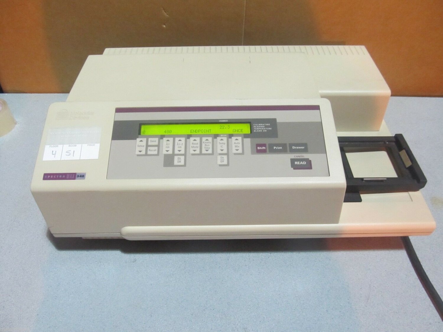 Genuine Molecular Devices SpectraMAX 340 Microplate Reader spectrophoto 90-240V
