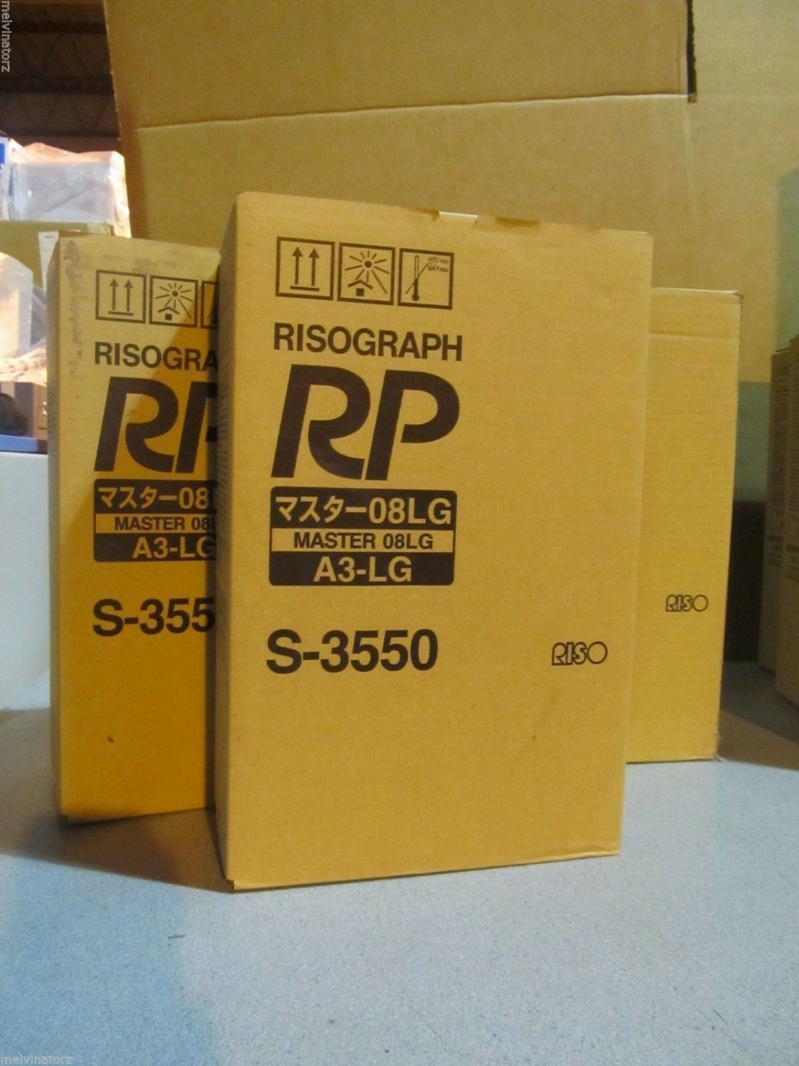 6 Genuine Riso Brand S-3550 Master Rolls Risograph RP 3700 RP 3790 OEM  RP08LG
