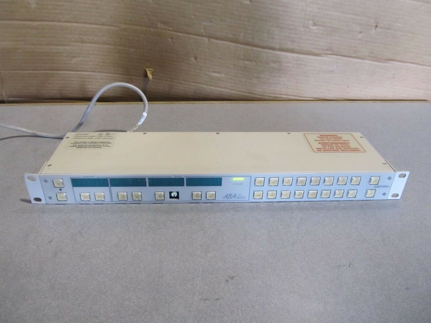 OEM leitch ABA alphanumeric breakaway switch model ABA XY
