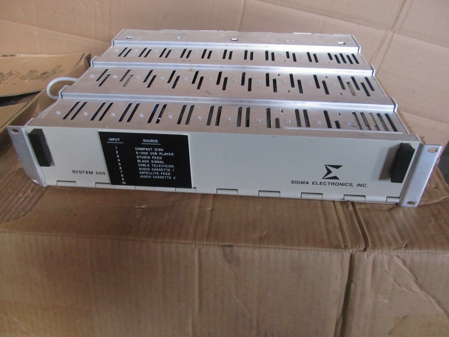 OEM Sigma Electronics System 500, FR-500, PS-501A