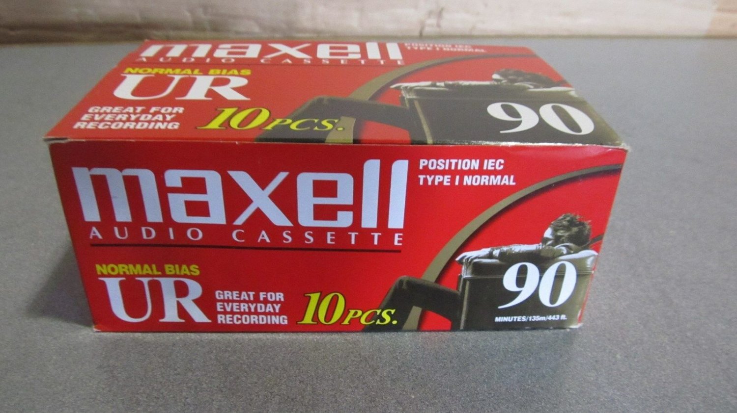OEM maxwell audio cassette position normal bias UR 90 mins IEC type 1